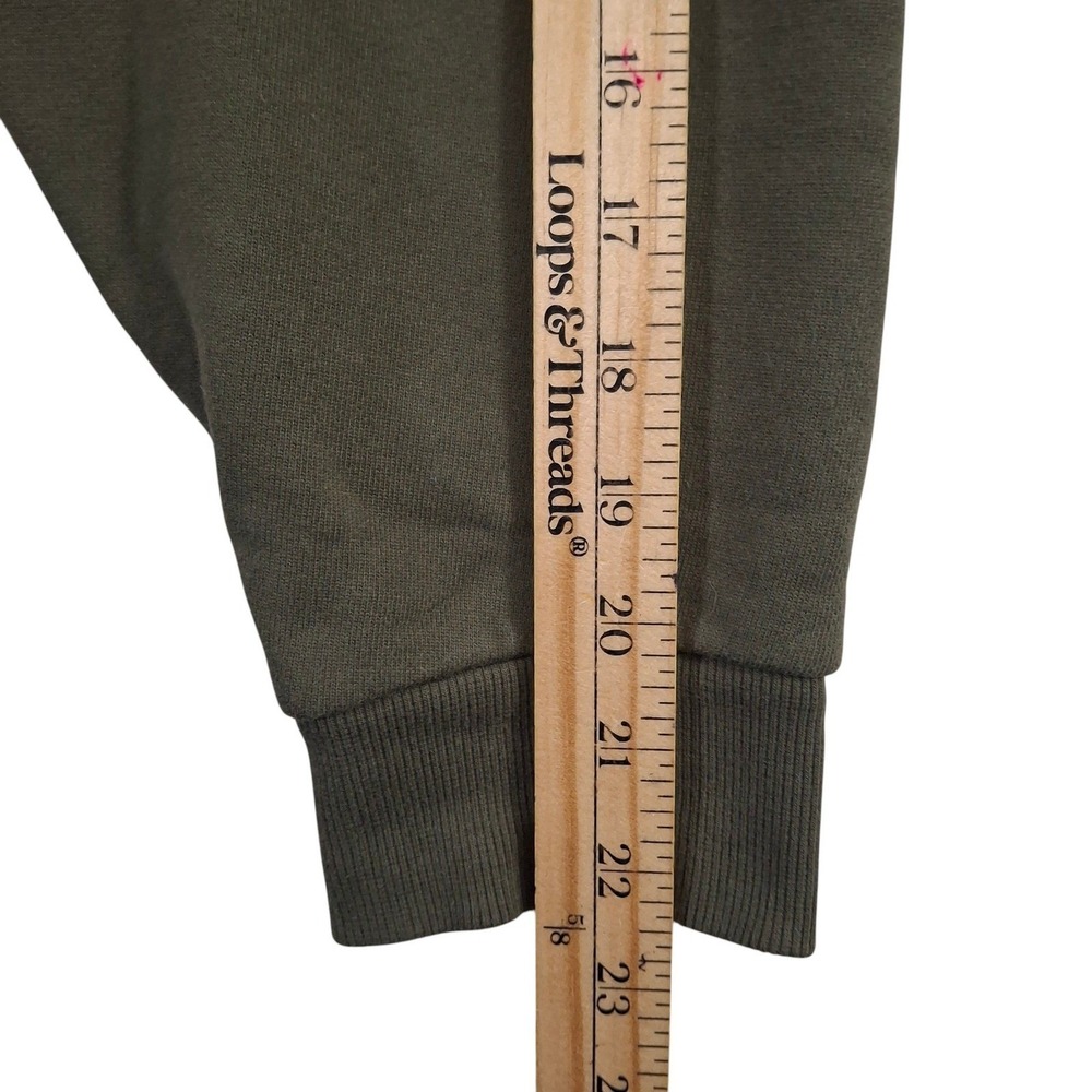 Alo Yoga Accolade Hoodie Adult XL Olive Green Oversized Fleece Sweatshirt - Picture 7 of 7